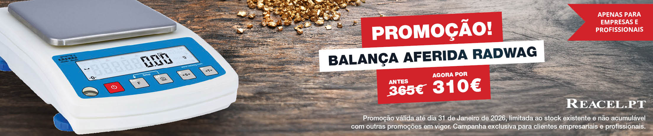 Promoção Balança Radwag Small